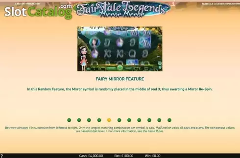 Οθόνη9. Fairytale Legends: Mirror Mirror (NetEnt) Κουλοχέρης