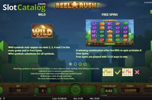 Οθόνη5. Reel Rush Κουλοχέρης 