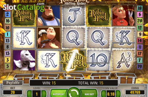 Οθόνη4. Robin Hood: Shifting Riches Κουλοχέρης 