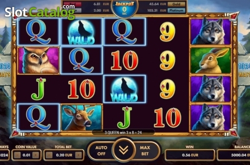 Οθόνη3. Wolf Reels Κουλοχέρης