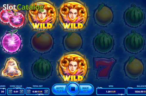 Οθόνη3. Frosty Fruits (NetGame) Κουλοχέρης