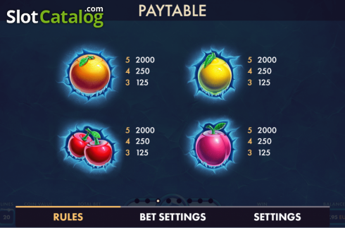 Οθόνη9. Frosty Fruits (NetGame) Κουλοχέρης