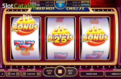 Οθόνη3. Red Hot Chili 7's Κουλοχέρης