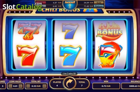 Οθόνη4. Red Hot Chili 7's Κουλοχέρης