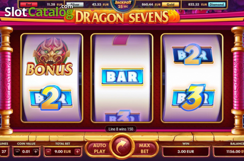 Οθόνη5. Dragon Sevens Κουλοχέρης