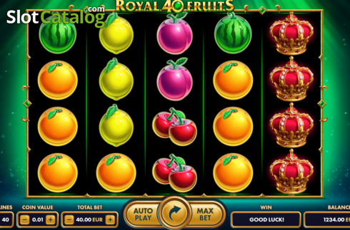 Οθόνη2. Royal Fruits 40 Κουλοχέρης