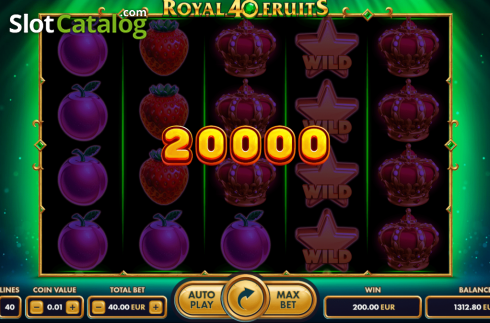 Οθόνη3. Royal Fruits 40 Κουλοχέρης