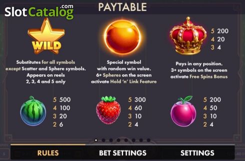 Οθόνη5. Fruit Cash Hold n'Link Κουλοχέρης