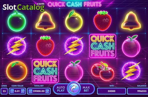 Οθόνη2. Quick Cash Fruits Κουλοχέρης