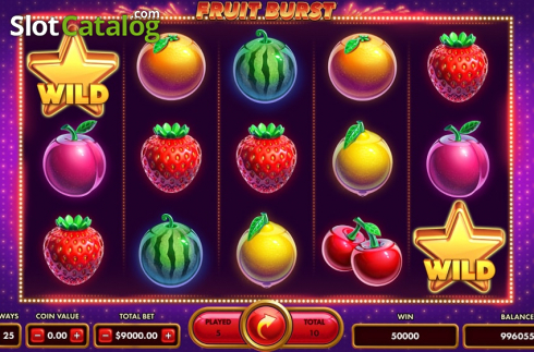 Οθόνη5. Fruit Burst (NetGame) Κουλοχέρης