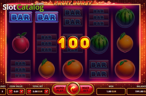 Οθόνη6. Fruit Burst (NetGame) Κουλοχέρης