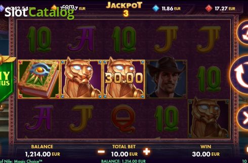 Οθόνη5. Book of Nile Magic Choice Κουλοχέρης 