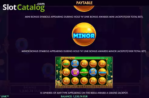 Οθόνη6. The Big Game Hold N Link Κουλοχέρης 