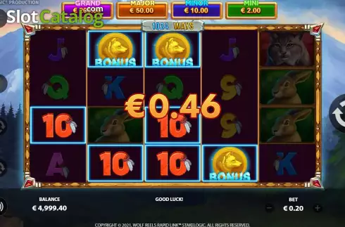 Οθόνη3. Wolf Reels Rapid Link Κουλοχέρης