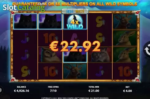 Οθόνη5. Wolf Reels Rapid Link Κουλοχέρης