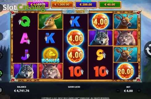 Οθόνη7. Wolf Reels Rapid Link Κουλοχέρης