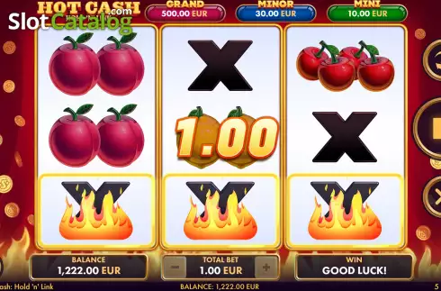 Οθόνη4. Hot Cash Hold 'n' Link Κουλοχέρης