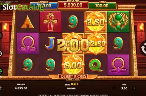 Οθόνη7. Desert Riches Κουλοχέρης