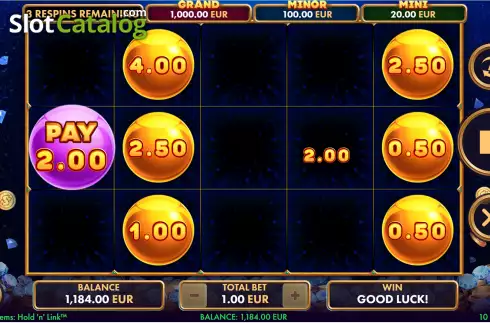 Οθόνη6. Just Gems: Hold 'n' Link Κουλοχέρης 