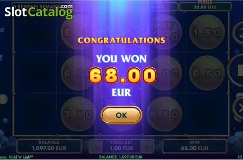 Οθόνη8. Just Gems: Hold 'n' Link Κουλοχέρης 