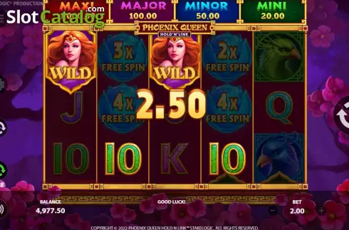 Οθόνη4. Phoenix Queen (NetGame) Κουλοχέρης