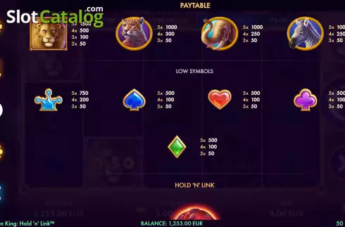 Οθόνη6. African King Hold'n'Link Κουλοχέρης 