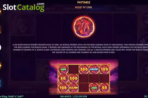 Οθόνη8. African King Hold'n'Link Κουλοχέρης 