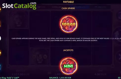 Οθόνη9. African King Hold'n'Link Κουλοχέρης 