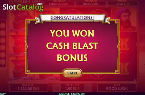 Οθόνη7. Explorer's Gold: Cash Blast Κουλοχέρης