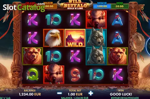 Οθόνη2. Wild Buffalo: Hold ‘n’ Link Κουλοχέρης