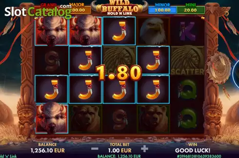 Οθόνη3. Wild Buffalo: Hold ‘n’ Link Κουλοχέρης