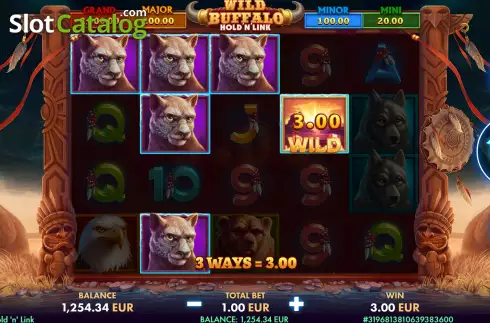 Οθόνη4. Wild Buffalo: Hold ‘n’ Link Κουλοχέρης
