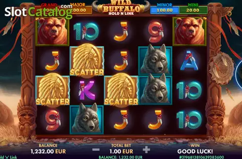 Οθόνη5. Wild Buffalo: Hold ‘n’ Link Κουλοχέρης