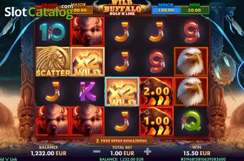 Οθόνη7. Wild Buffalo: Hold ‘n’ Link Κουλοχέρης