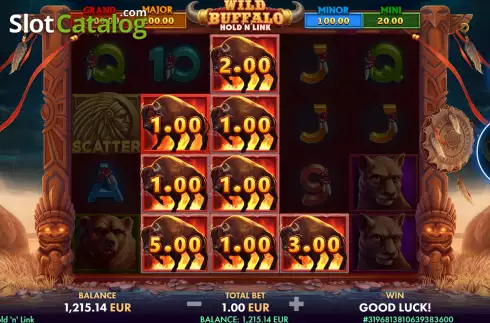 Οθόνη9. Wild Buffalo: Hold ‘n’ Link Κουλοχέρης