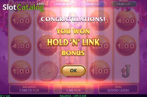 Οθόνη9. Charming Gold: Hold ‘n’ Link Κουλοχέρης
