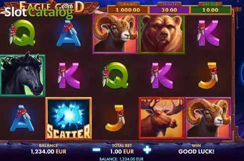 Οθόνη2. Eagle Gold (NetGame) Κουλοχέρης