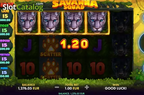 Οθόνη4. Savanna Squad Κουλοχέρης