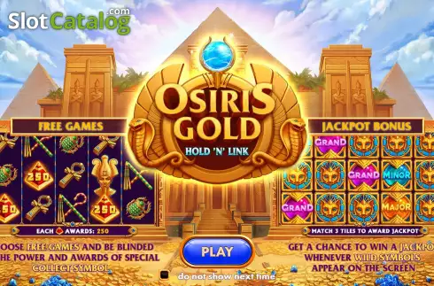 Οθόνη2. Osiris Gold (NetGame) Κουλοχέρης