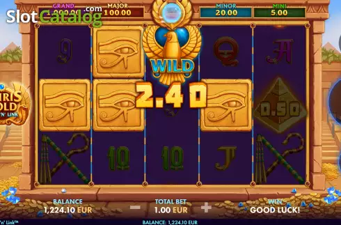 Οθόνη4. Osiris Gold (NetGame) Κουλοχέρης
