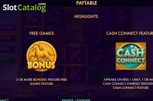 Οθόνη5. Mighty Horses Cash Connect Κουλοχέρης