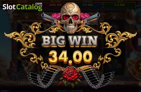 Οθόνη4. Fortune Skulls Κουλοχέρης 