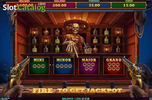 Οθόνη7. Fortune Skulls Κουλοχέρης 