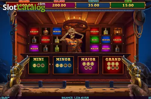 Οθόνη8. Fortune Skulls Κουλοχέρης 