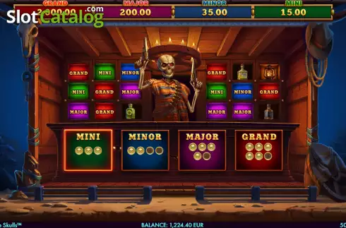 Οθόνη9. Fortune Skulls Κουλοχέρης 