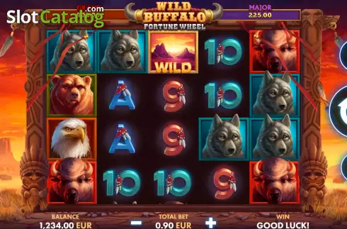 Οθόνη3. Wild Buffalo Fortune Wheel Κουλοχέρης