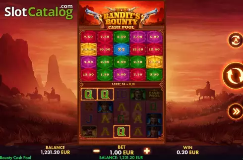 Οθόνη3. Bandit's Bounty Cash Pool Κουλοχέρης