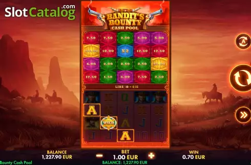 Οθόνη4. Bandit's Bounty Cash Pool Κουλοχέρης