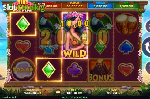 Οθόνη3. Tiki Island: Hold ‘N’ Link Κουλοχέρης 