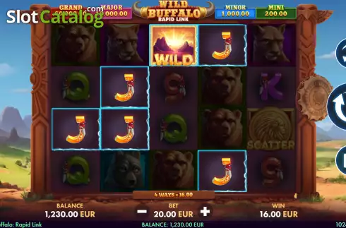 Οθόνη4. Wild Buffalo: Rapid Link Κουλοχέρης